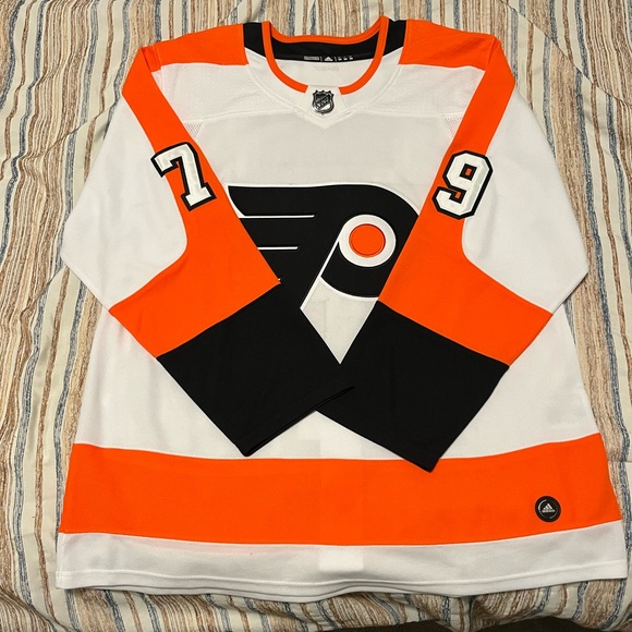 Philadelphia Flyers Carter Hart 79 Jersey - Size 54 Adidas
